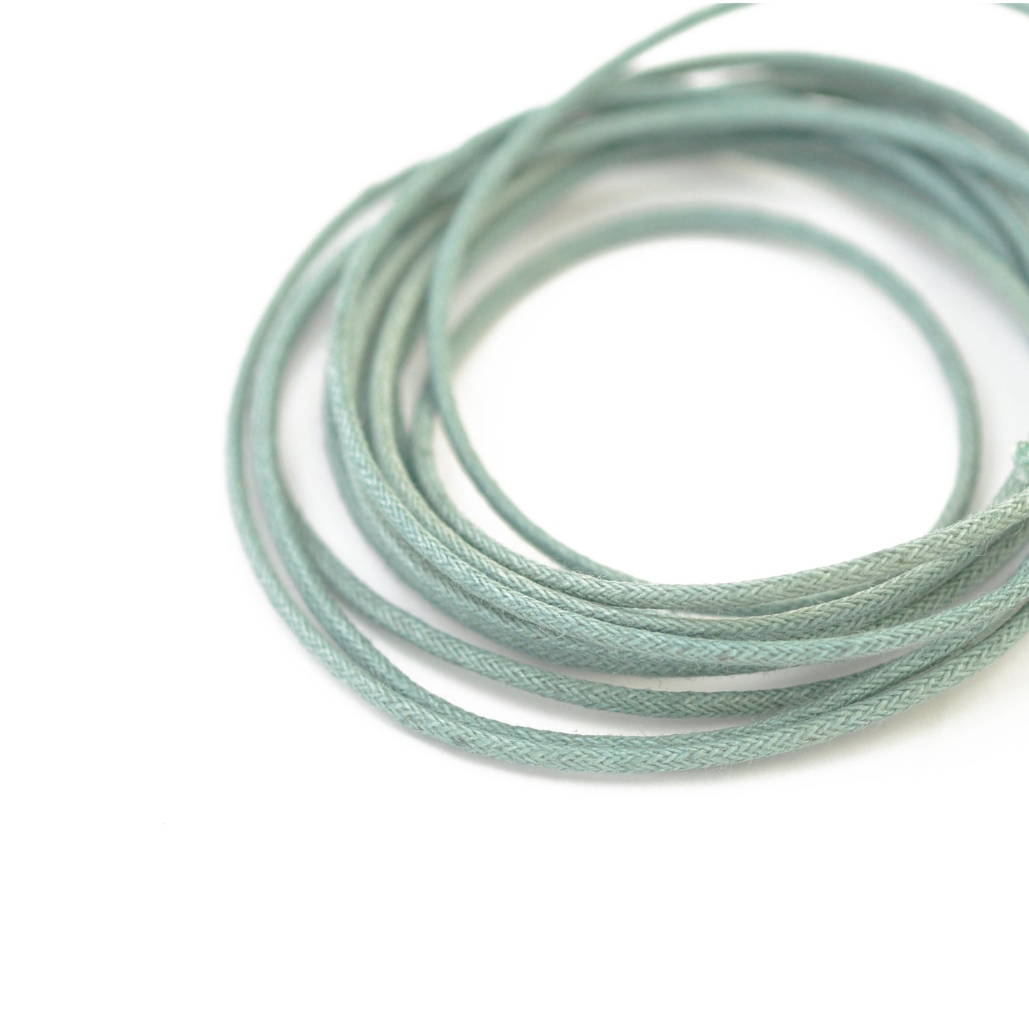 Cotton ribbon grey-blue 2m / Ø 1.5mm