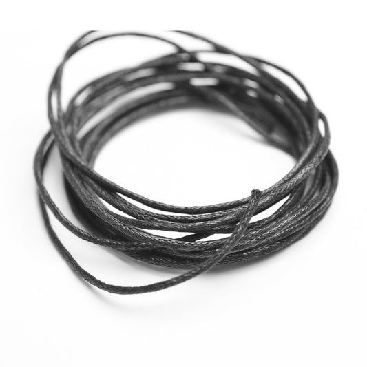 Cotton ribbon black 2m / Ø 1.5mm
