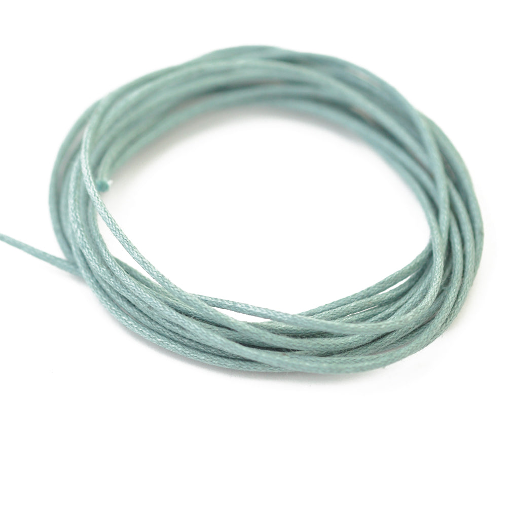 Cotton ribbon grey-blue 2m / Ø 1.0mm