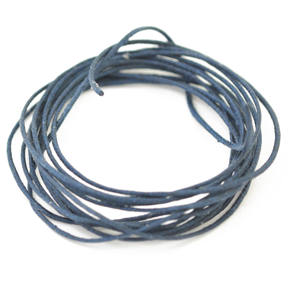 Cotton ribbon denim blue 2m / Ø 1.0mm