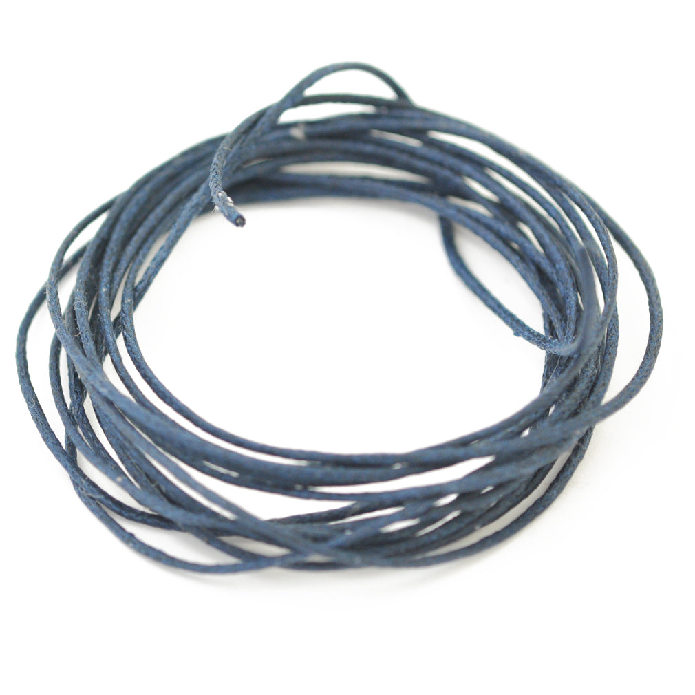 Baumwollband jeansblau 2m / Ø 1,0mm