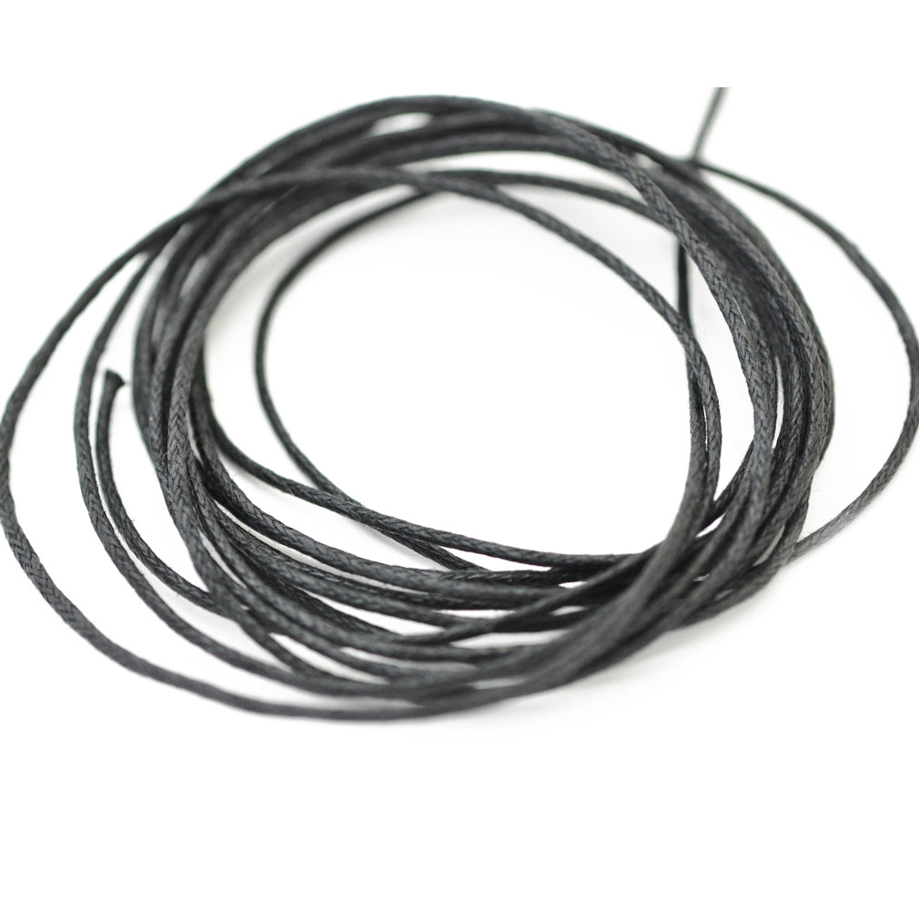Baumwollband schwarz 2m / Ø 1,0mm
