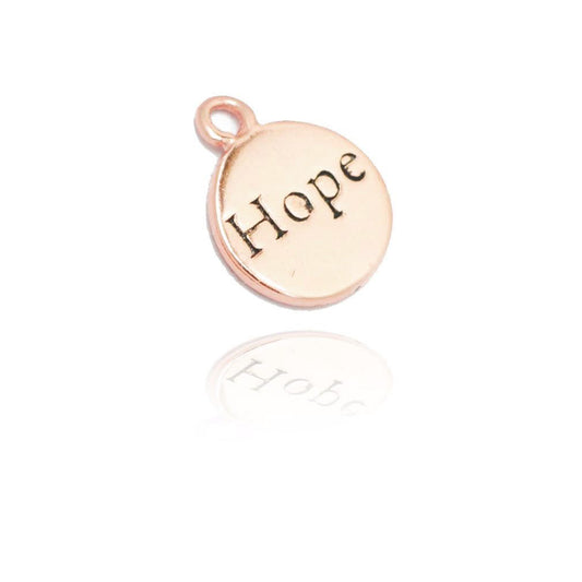 Hope pendant / 925 silver rose gold plated / Ø 7mm