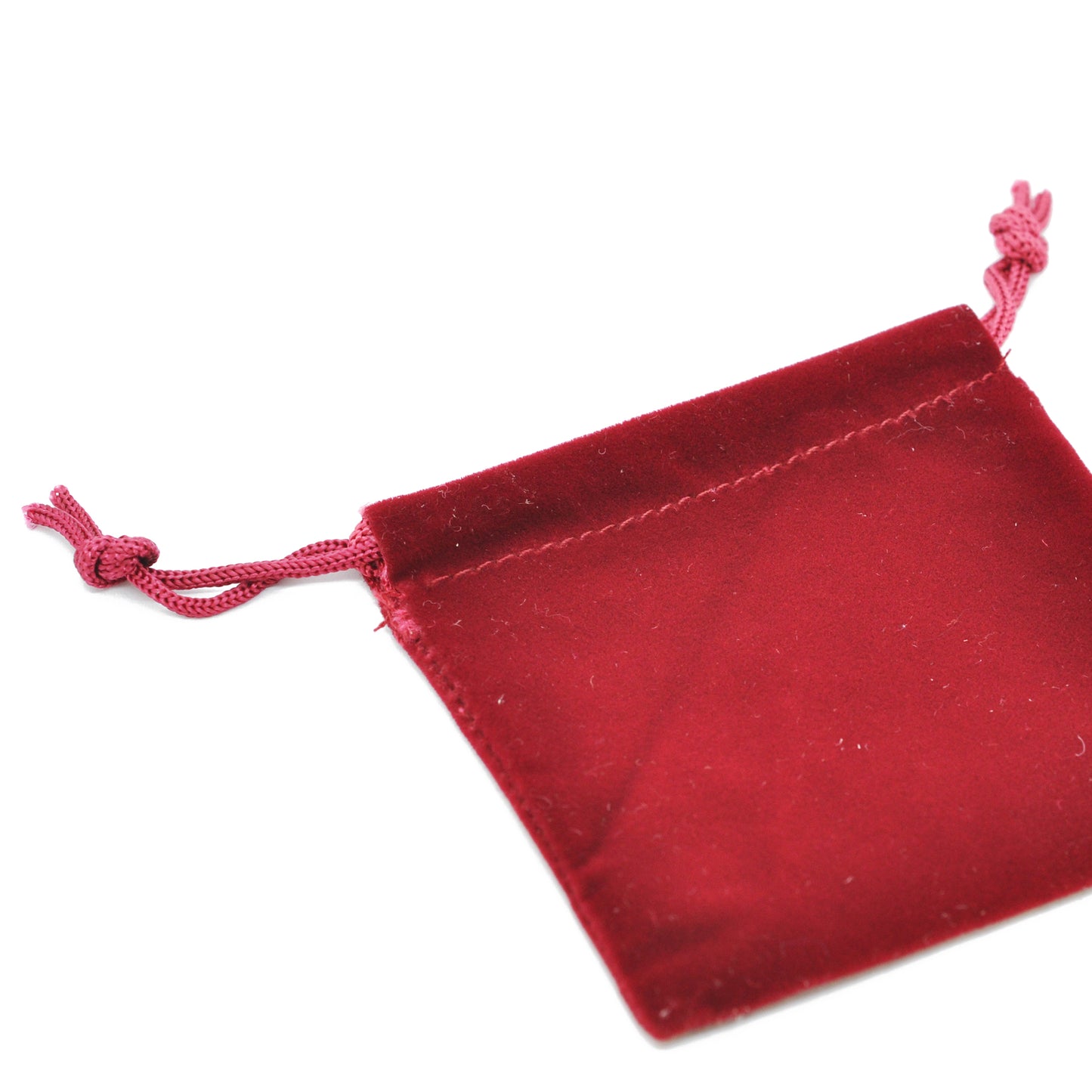 Velvet bag red / 7x7 cm