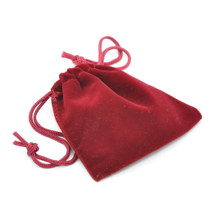 Velvet bag red / 7x7 cm
