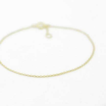 Zartes Armband / 925er Silber 18k vergoldet / 16-17 cm