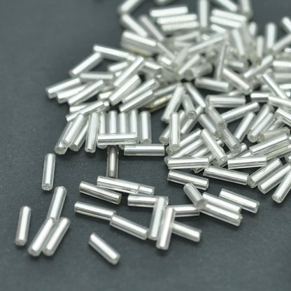 Rocailles pins / silver silver feed 5x2mm / 11gr.