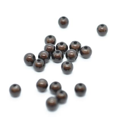 Miracle bead / brown / 40 pcs. / Ø 6 mm