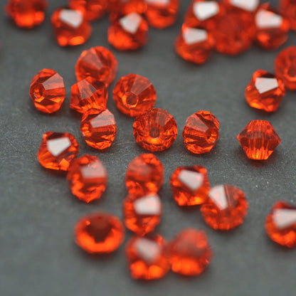 Preciosa Bicone Rondelle Bead / Hyacinth / 50 pcs. / Ø 4mm