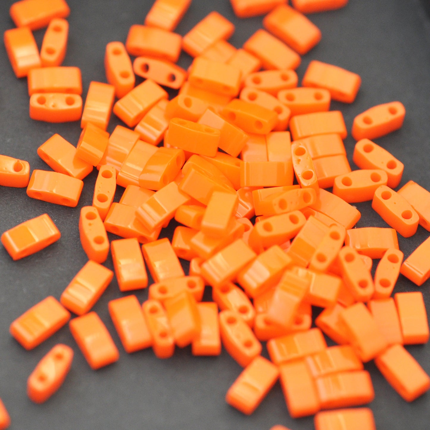 Miyuki Half Tila beads / orange opaque / 5gr. /HTL0406