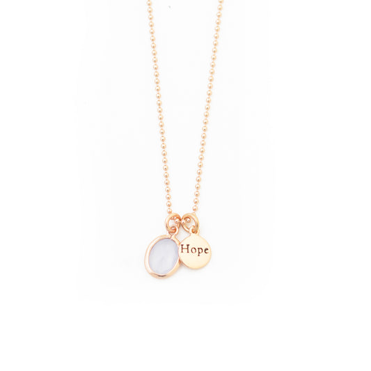 Hope necklace - 925 sterling silver - 42 cm