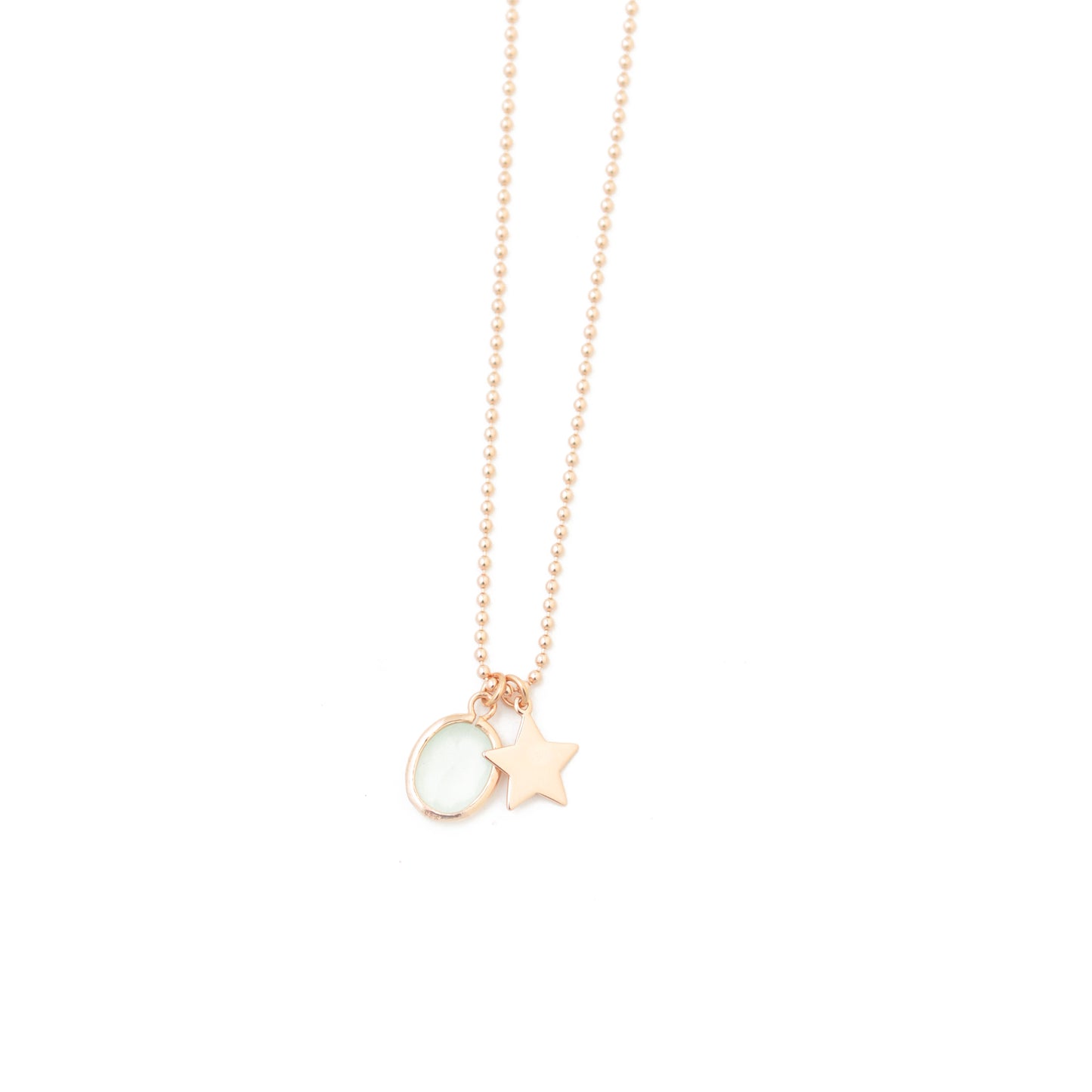 Star Necklace - Little Star - 925 Sterling Silver - 42 cm