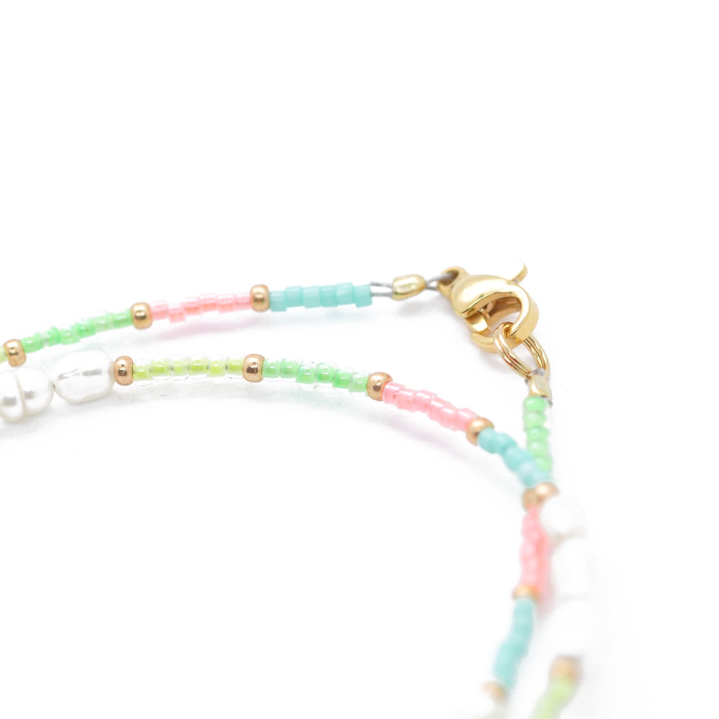 Halskette Choker Mint Dream Pearl / Süßwasserperlen / 38cm