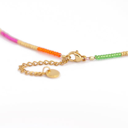 Necklace choker / rainbow / 38cm