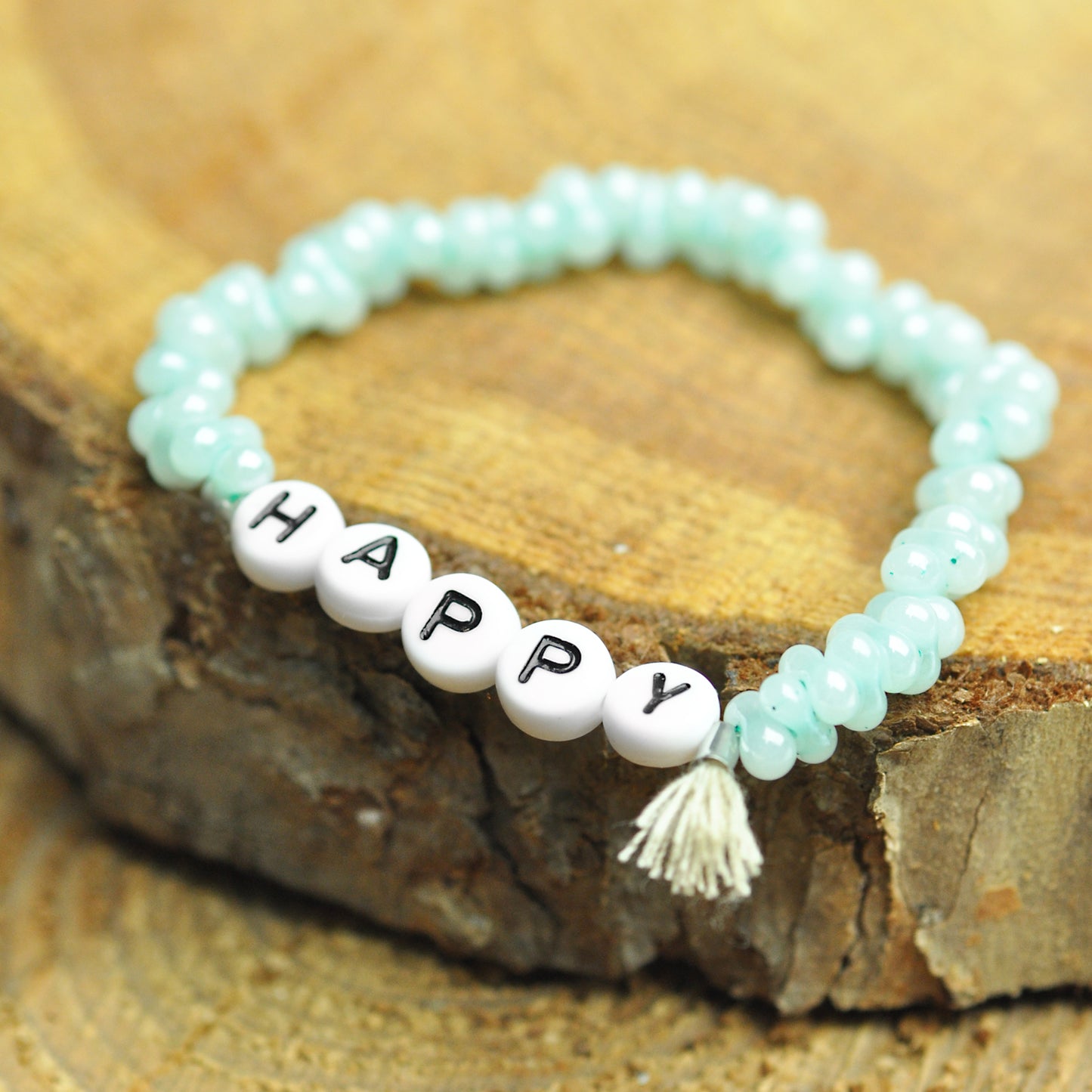 Farfalle turquoise alabaster / 6.5mm / 17gr