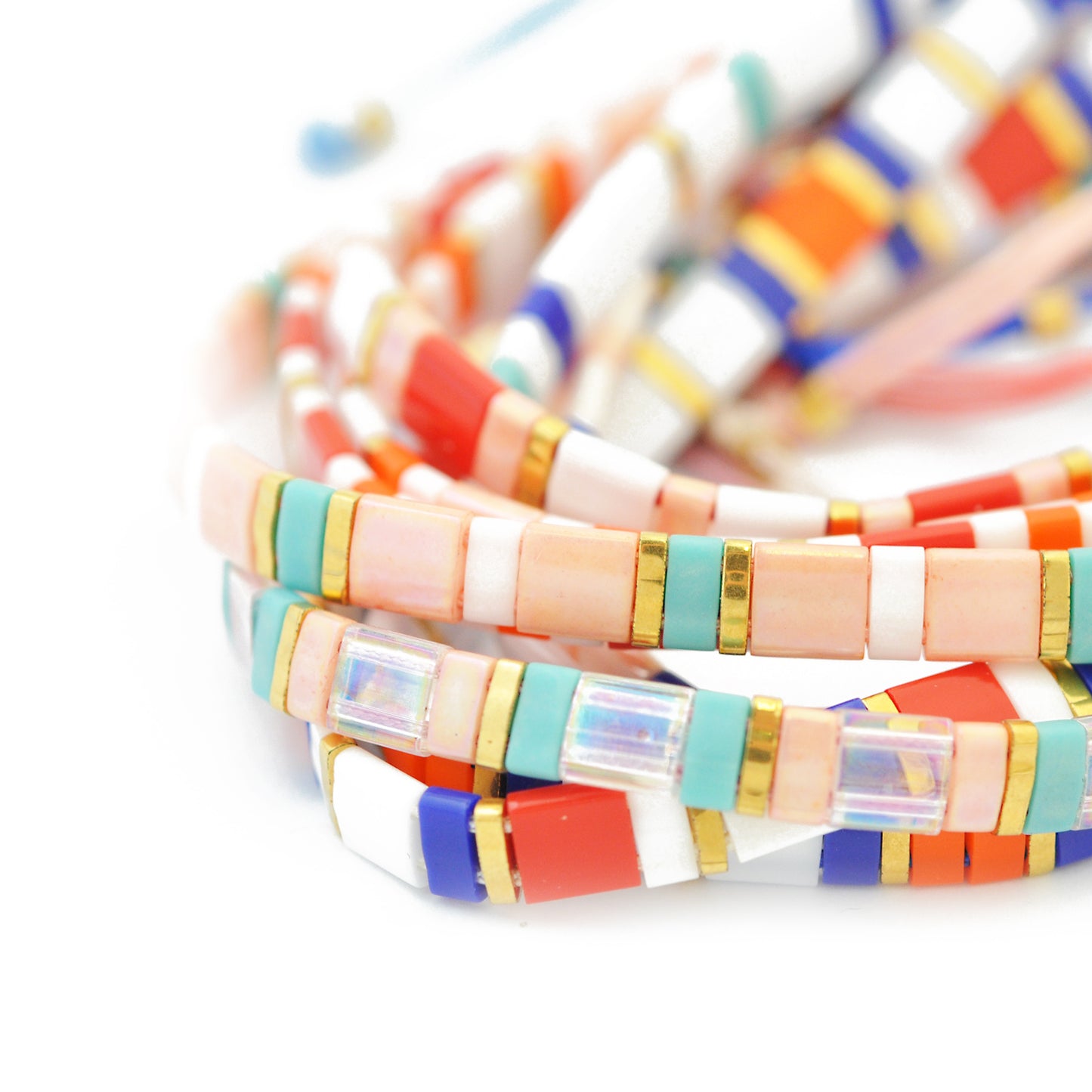 Miyuki Half Tila beads / white opaque / 5gr. /HTL0402