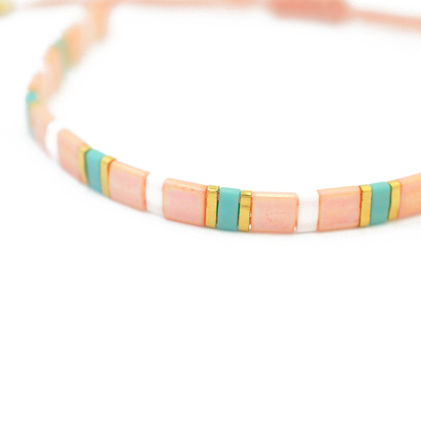 Miyuki Half Tila beads / white opaque / 5gr. /HTL0402