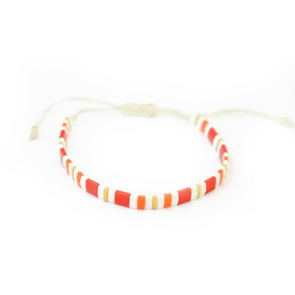 Miyuki Half Tila beads / red opaque / 5gr. / HTL0408