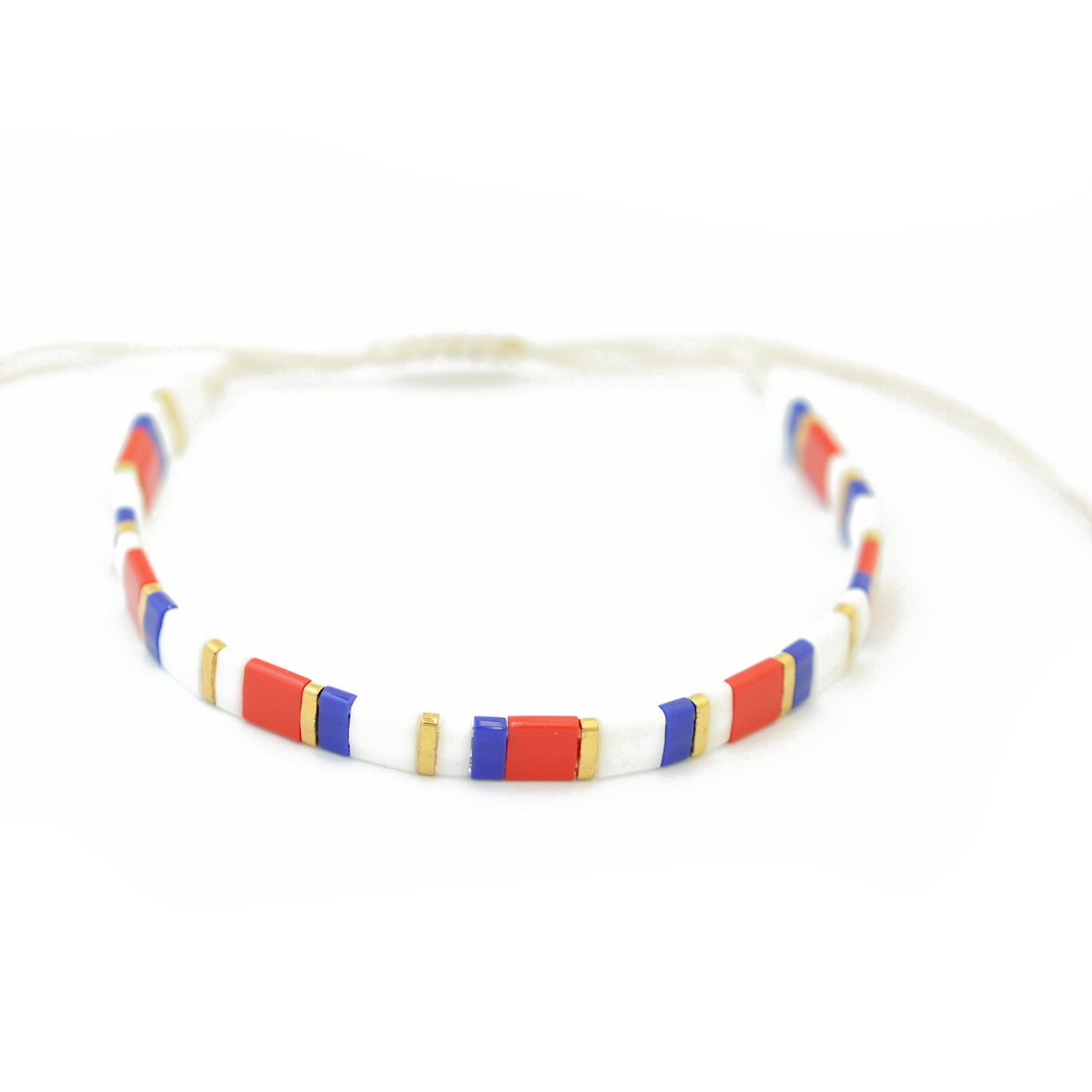 Miyuki Tila beads / white opaque / 5gr. / TL0402