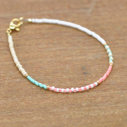Bracelet / Summer Color / Gold plated stainless steel