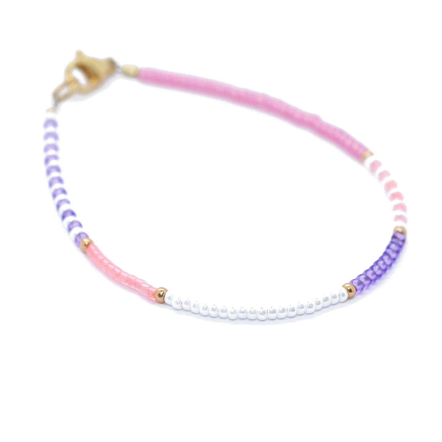 Bracelet / Happiness / Gold plated stainless steel