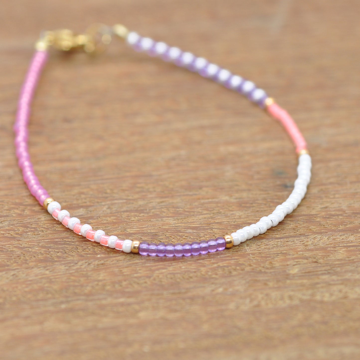Bracelet / Happiness / Gold plated stainless steel
