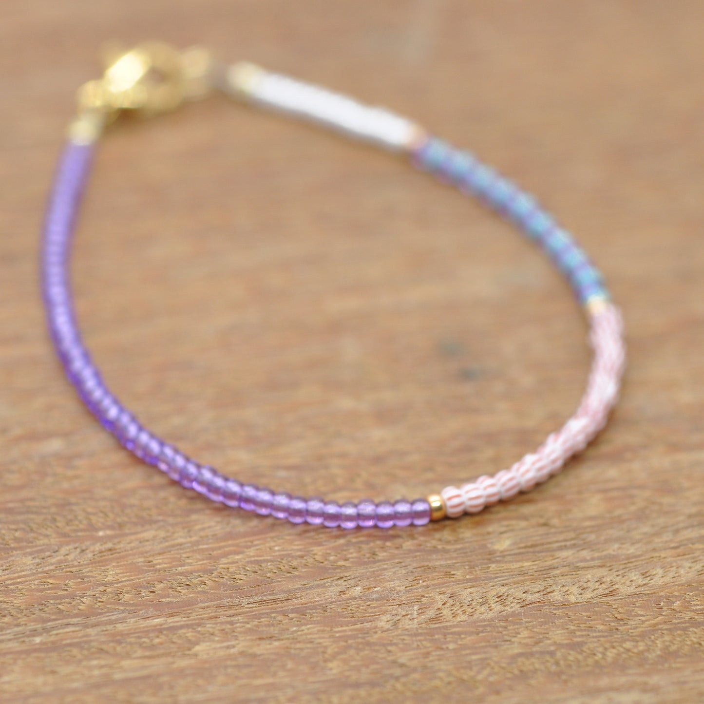 Bracelet / Crocus Dream / stainless steel gold plated