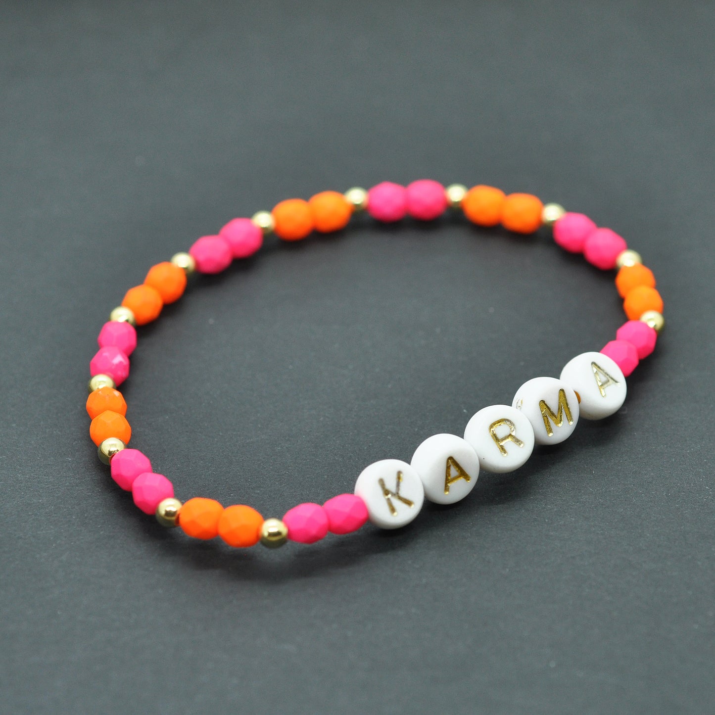 Neon Karma bracelet / customizable