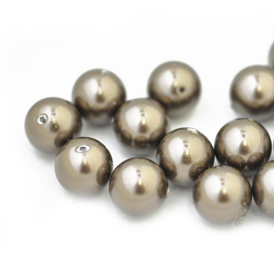 Swarovski Crystal Brown Pearl / 50 Stk / Ø 8mm