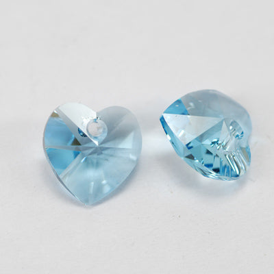 Swarovski Heart 6228 Pendant / Aquamarine / 10mm