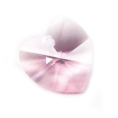 Swarovski Heart 6228 Pendant / Light Rose / 10mm