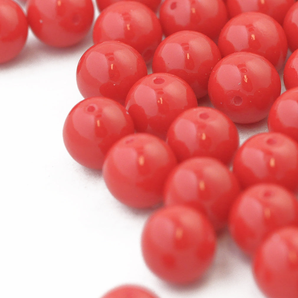 Glass bead red / Ø 8mm
