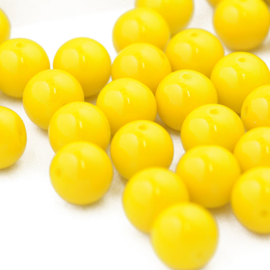 Glass bead yellow / Ø 8mm