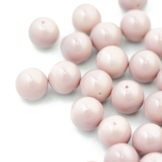 Glass bead old lilac opaque / Ø 10 mm