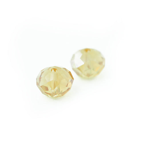 Briolette faceted golden shadow / Ø 8mm