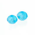 Briolette faceted blue luster / Ø 6mm