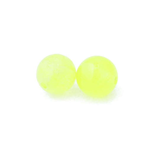 Neon glass bead yellow / Ø 6 mm
