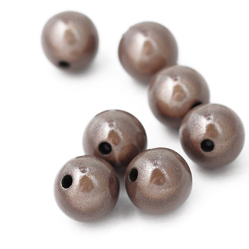 Miracle bead / gray brown / Ø 12 mm