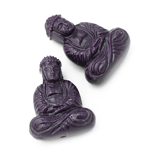 Buddha acrylic / aubergine / 26 mm