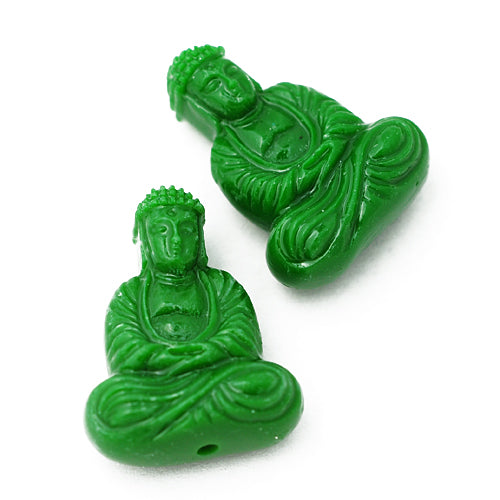 Buddha acrylic / green / 26 mm