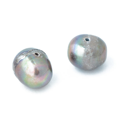Freshwater pearls gray / Ø 9-10 mm