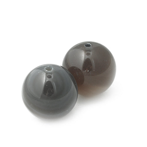 Gray agate gemstone / Ø 20mm