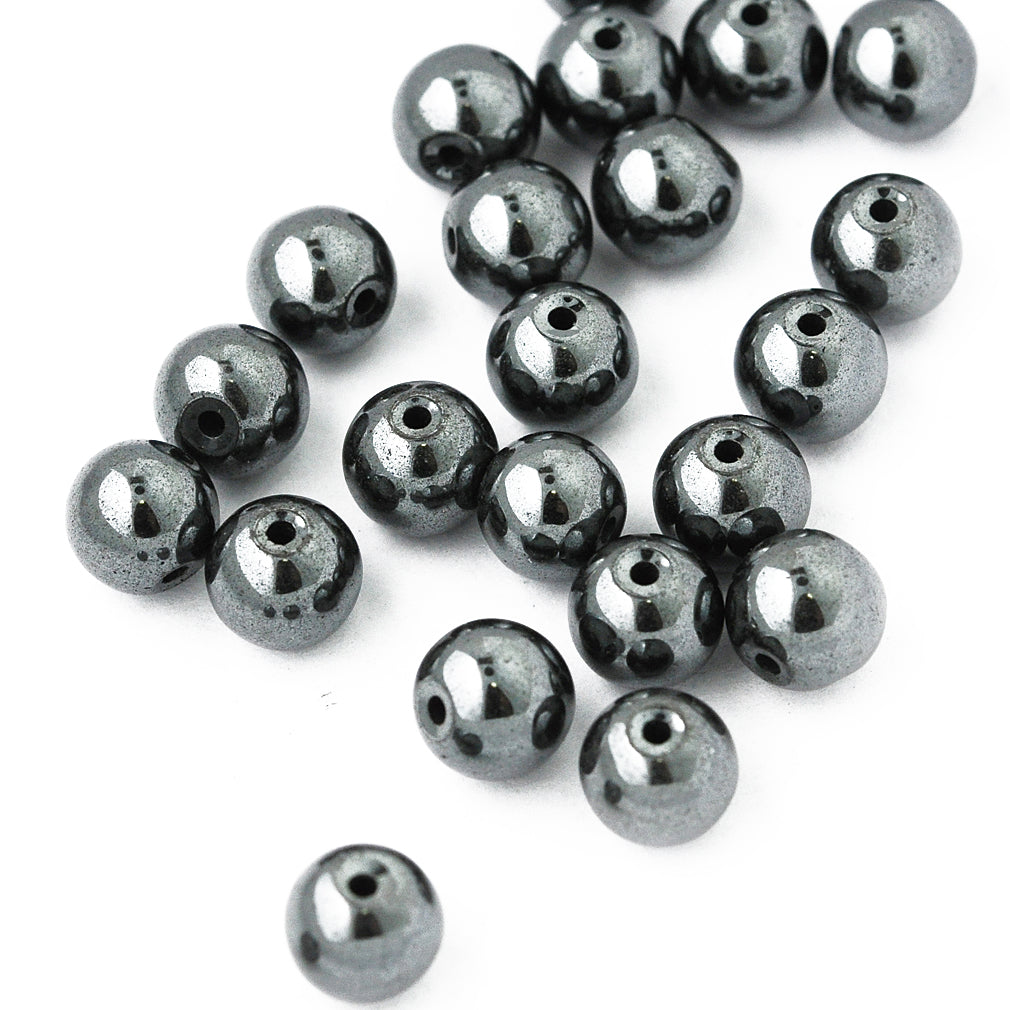 Hematite gemstone / Ø 6mm