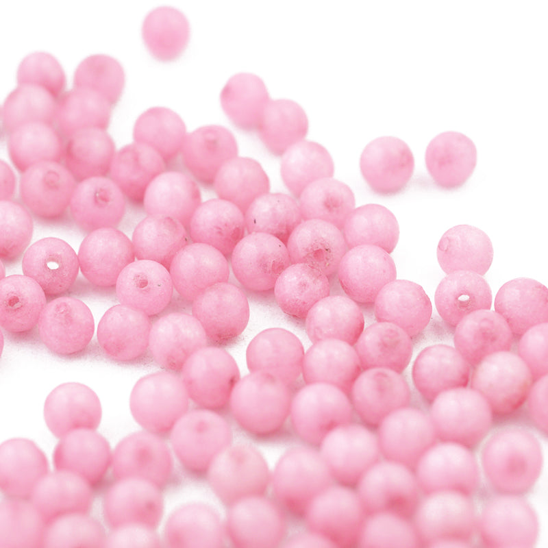 jade Gemstone / pink / Ø 4mm