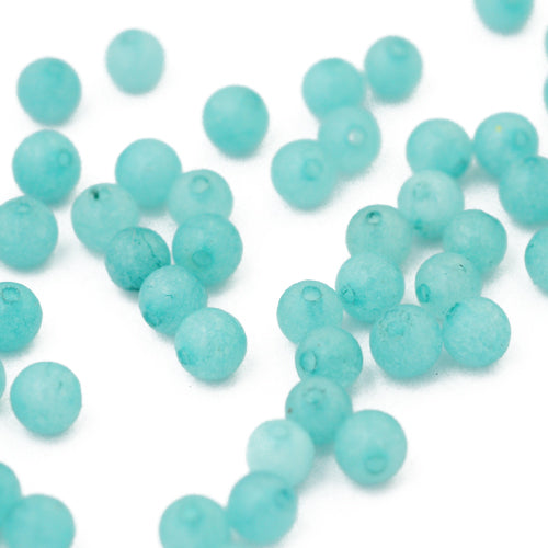 Jade gemstone ball / mint / Ø 4mm
