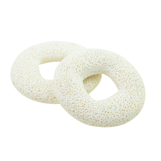 Lava gemstone donut cream / Ø 45mm