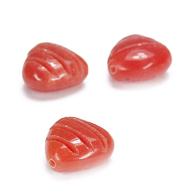 Cherry Quartz Heart Gemstone / 18mm