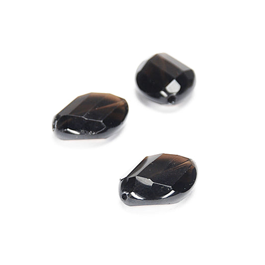 Smoky quartz faceted gemstone / 22 mm