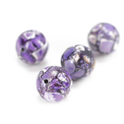 Howlite gemstone ball purple / Ø 12 mm