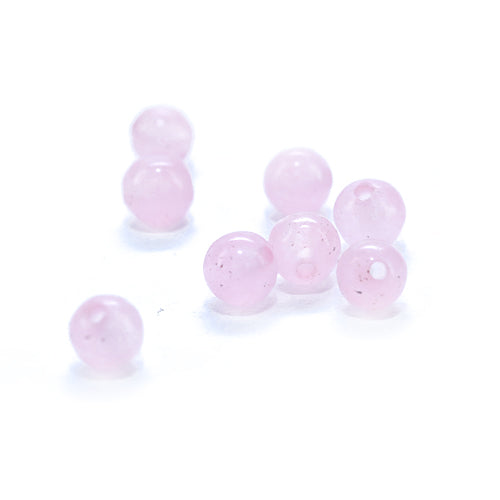 Rose quartz gemstone pink / Ø 4 mm